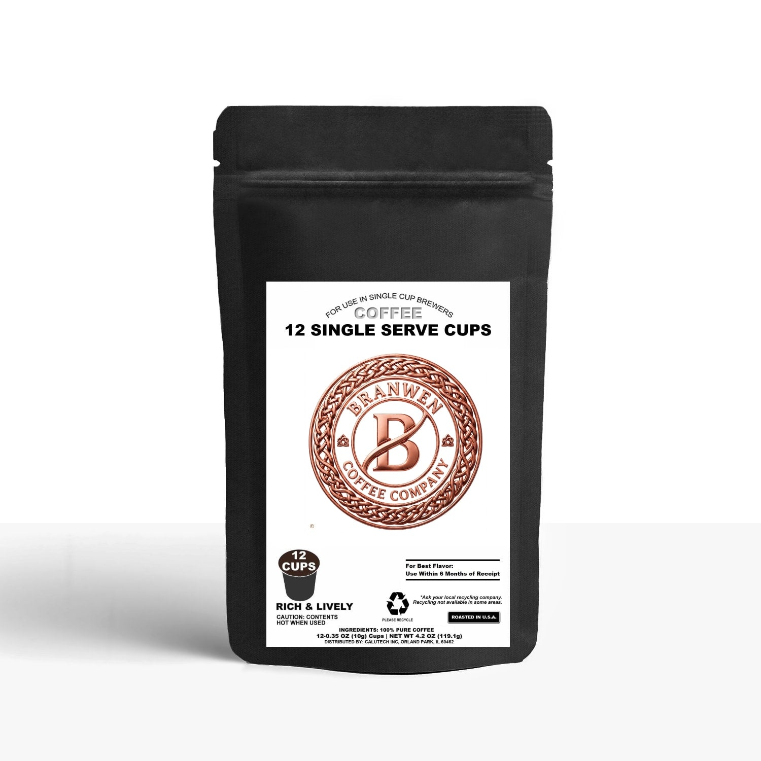 12 Pack Single Serve Coffee Capsules